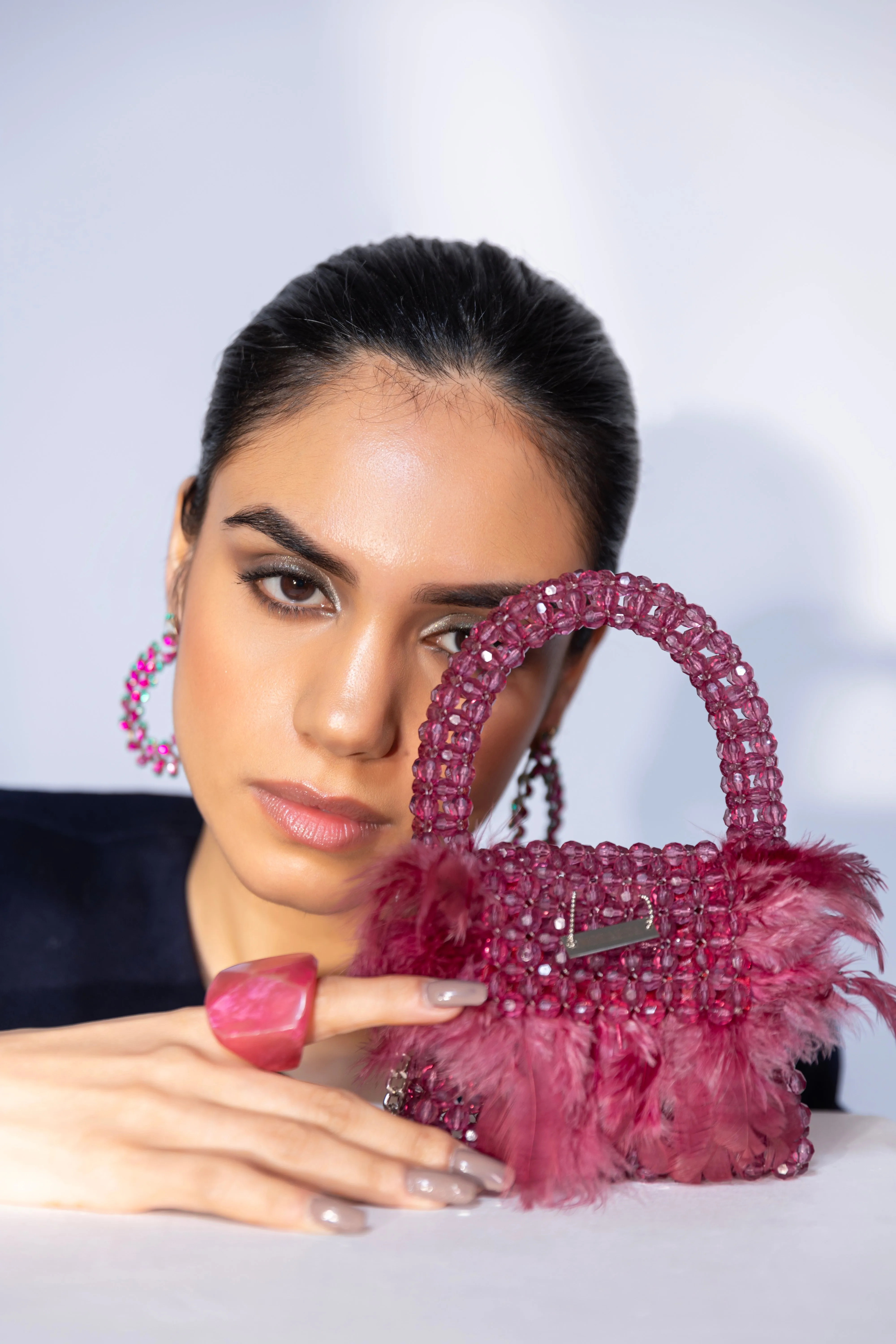 Pink Purse : Embrace Elegance with Exquisite Fur Bag