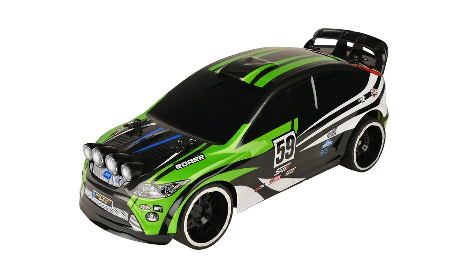 Playzu Rally Xtreme 1:16 Scale R/C Car - Green for Ages 6 