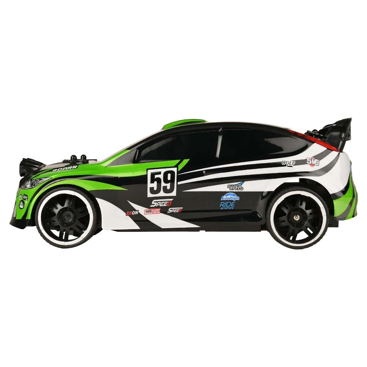 Playzu Rally Xtreme 1:16 Scale R/C Car - Green for Ages 6 