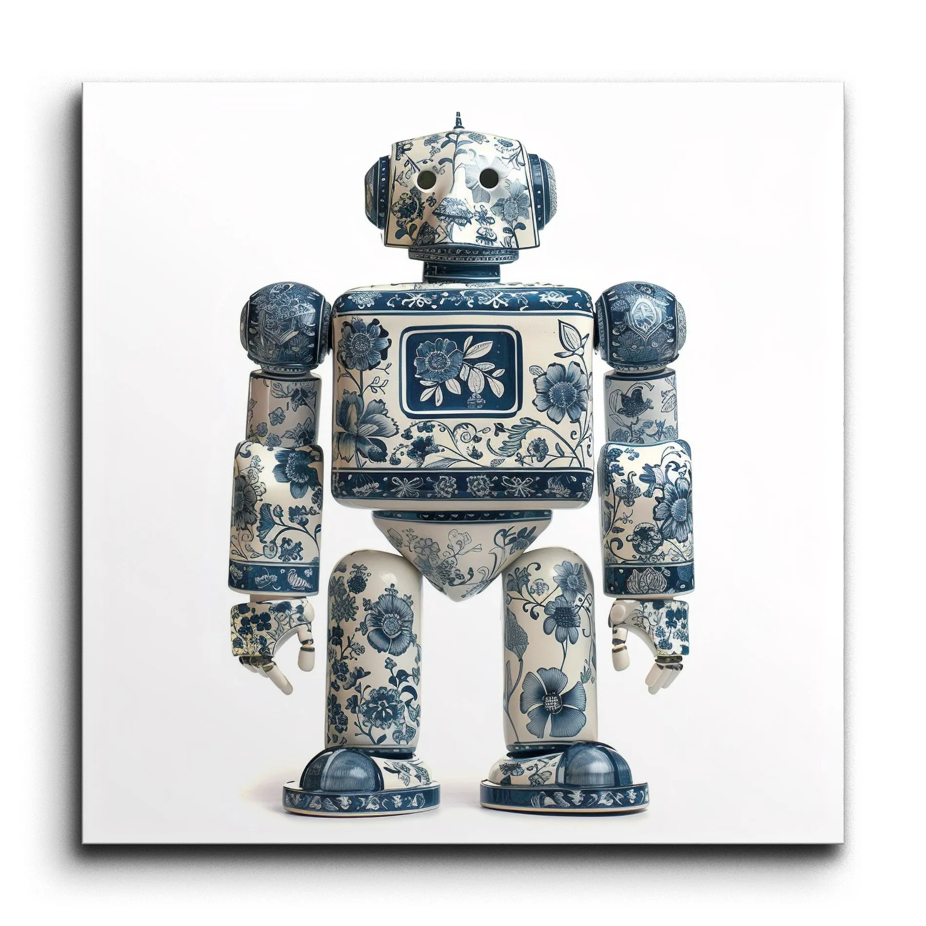 Porcelain Floral Robot Fusion