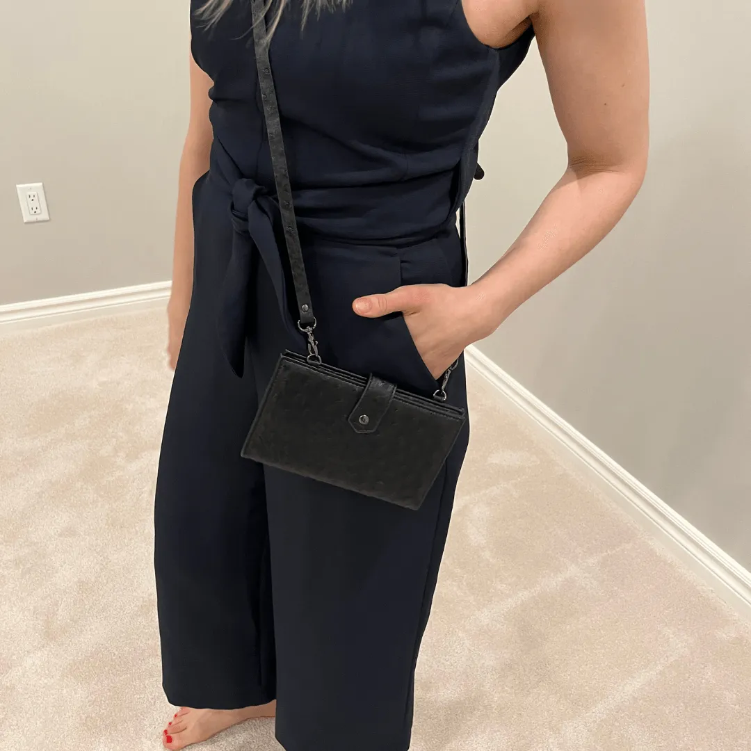 Portfolio Wallet With Cross Body Attachment