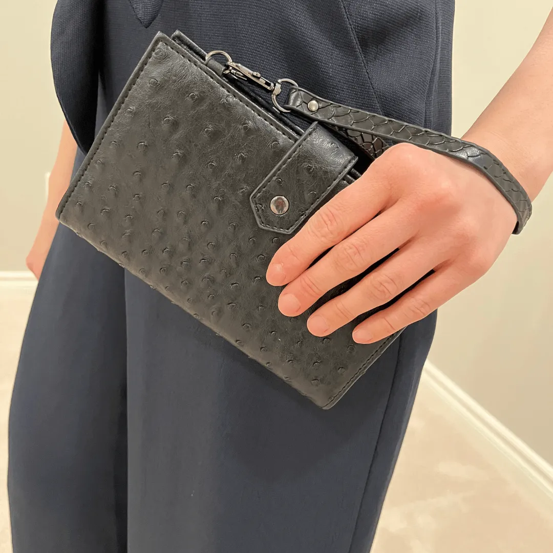 Portfolio Wallet With Cross Body Attachment