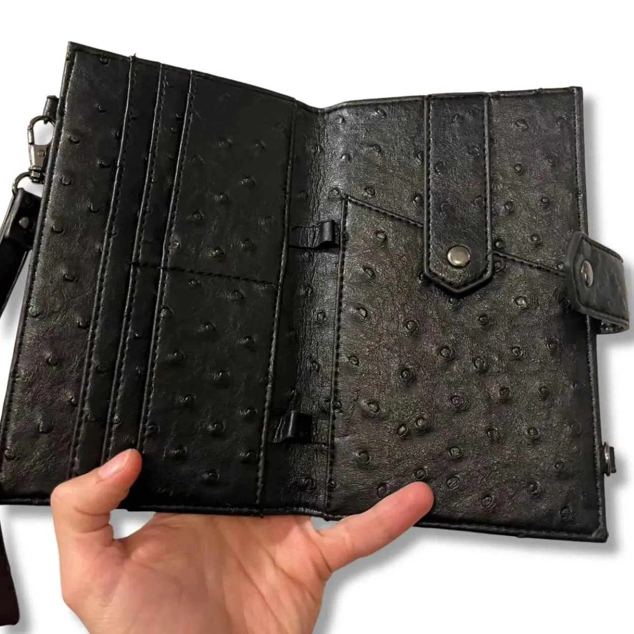 Portfolio Wallet With Cross Body Attachment