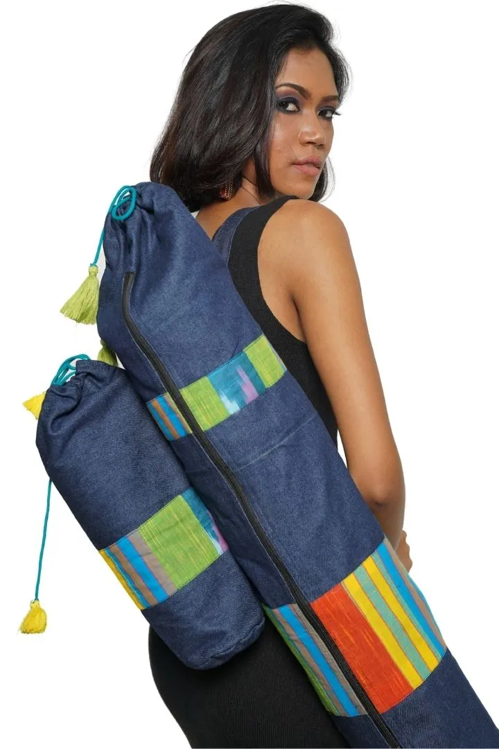 Premium Denim Yoga Mat Bag