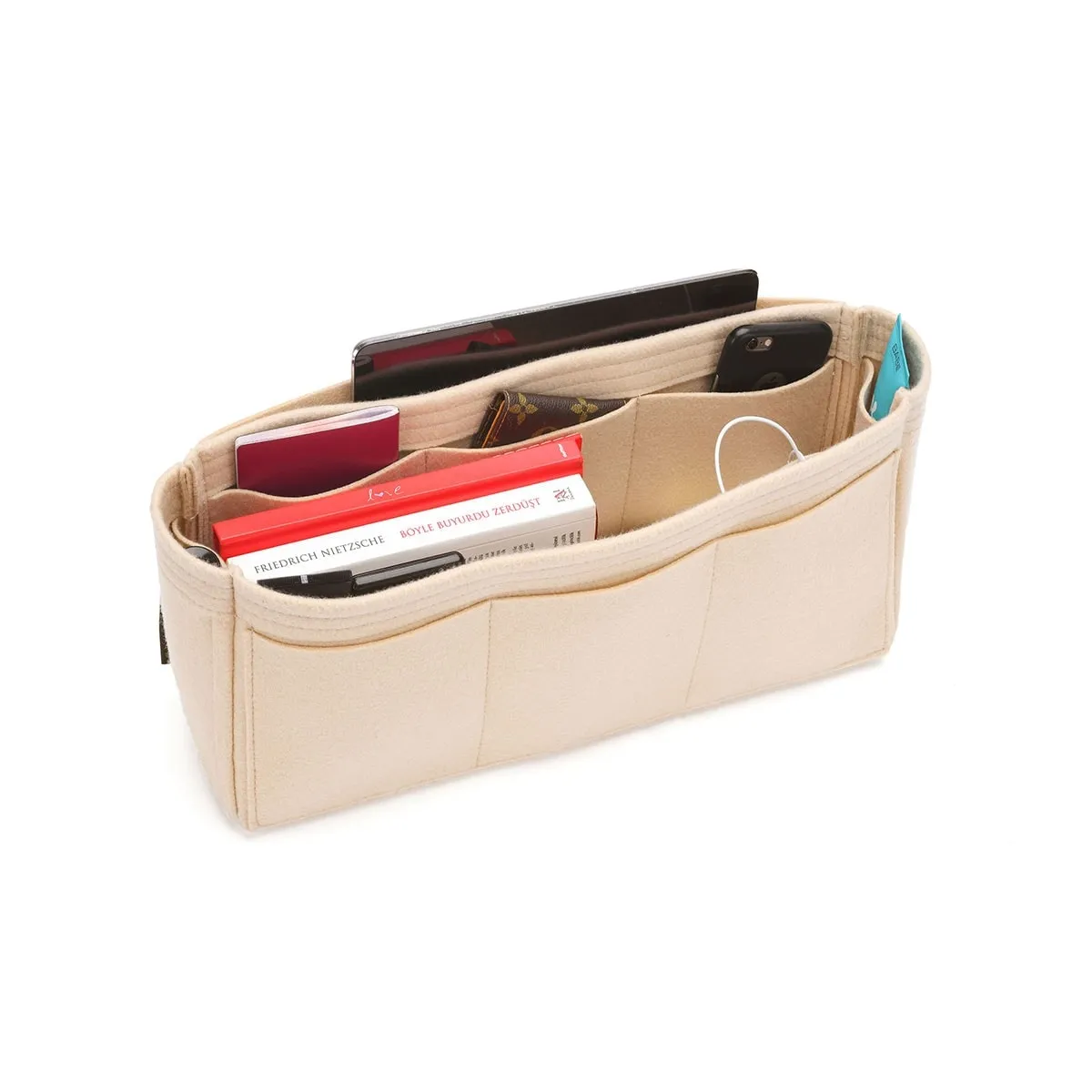 Purse Organizer Insert for Balenciaga Classic City, Classic Model Bag Organizer with Exterior Pockets