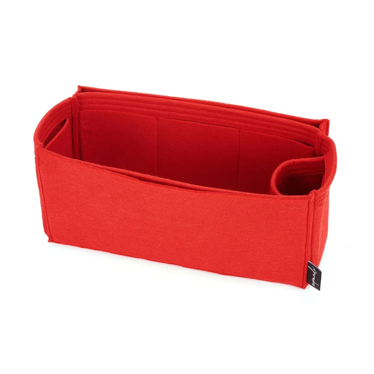 Purse Organizer Insert for Celine Horizontal Cabas, Bag Organizer with Laptop Compartment and Single Bottle Holder