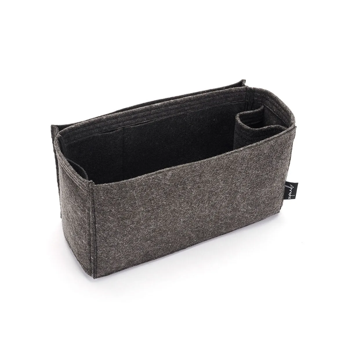 Purse Organizer Insert for Celine Horizontal Cabas, Bag Organizer with Laptop Compartment and Single Bottle Holder