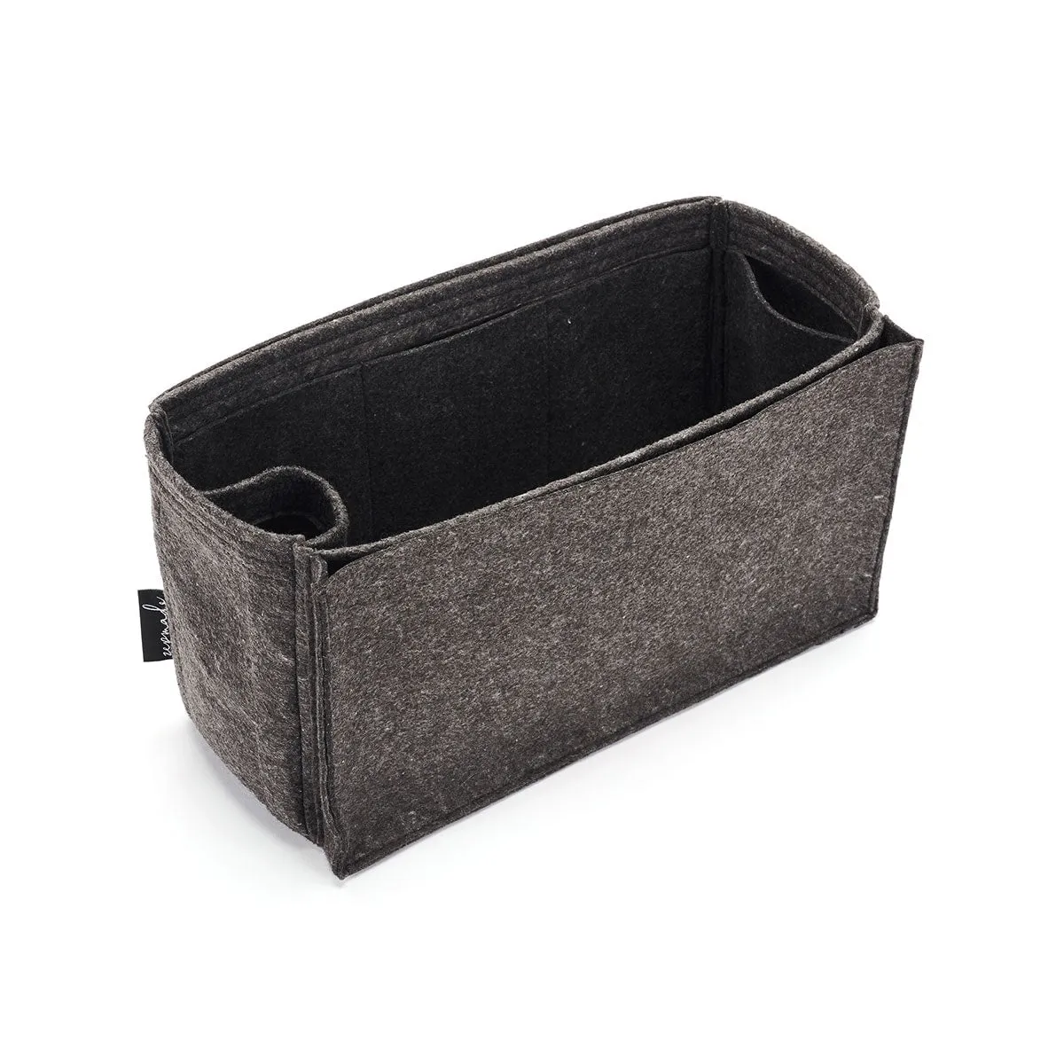Purse Organizer Insert for Celine Horizontal Cabas, Bag Organizer with Laptop Compartment and Single Bottle Holder