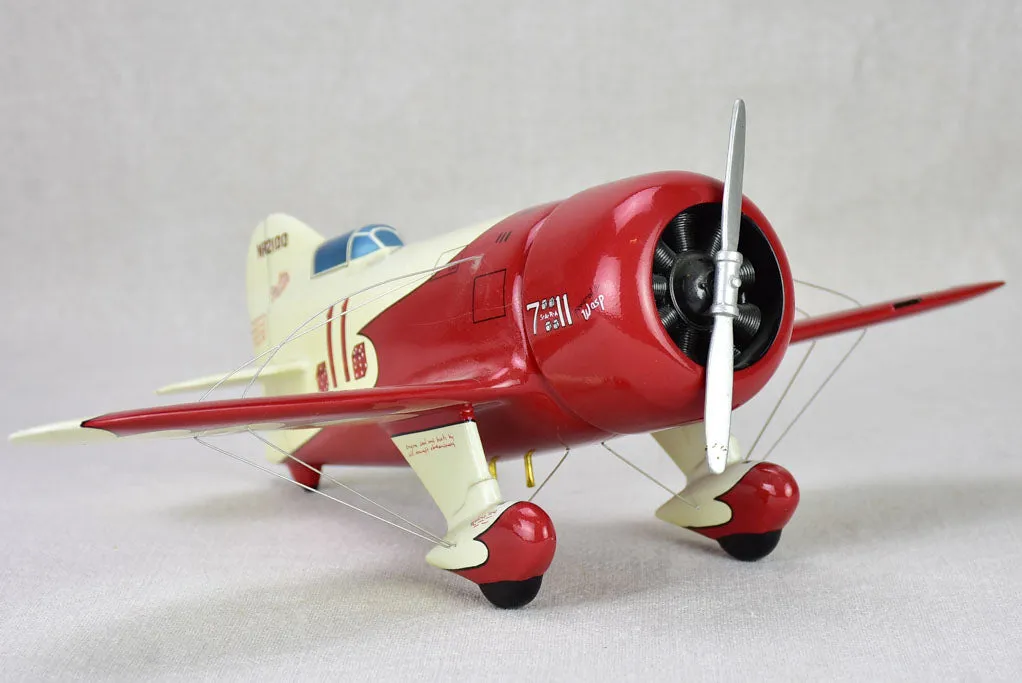 Red toy racing plane -  Gee Bee Model R Super Sportster
