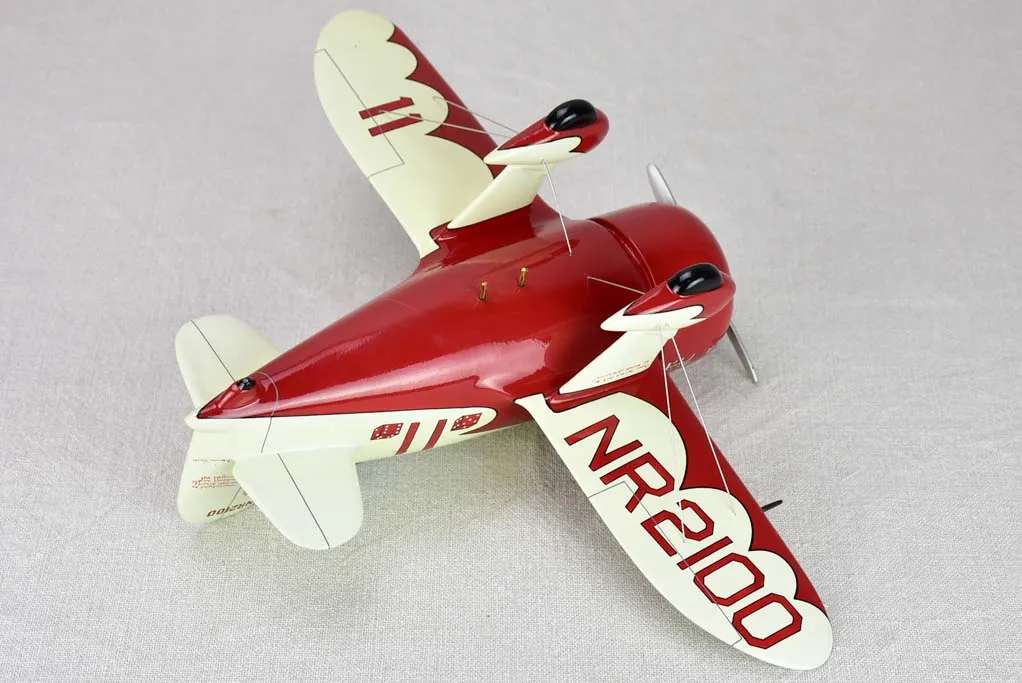 Red toy racing plane -  Gee Bee Model R Super Sportster