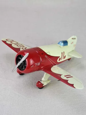 Red toy racing plane -  Gee Bee Model R Super Sportster