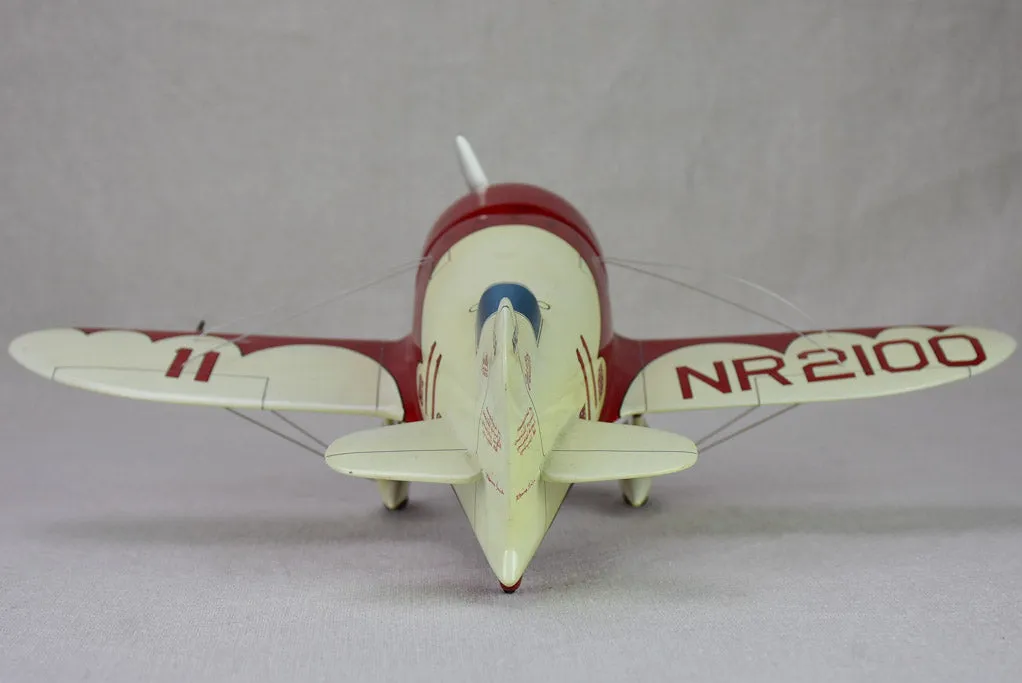 Red toy racing plane -  Gee Bee Model R Super Sportster