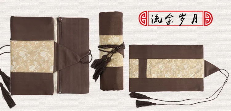Retro Chinoiserie Roller Shutters Pen & Pencil Case