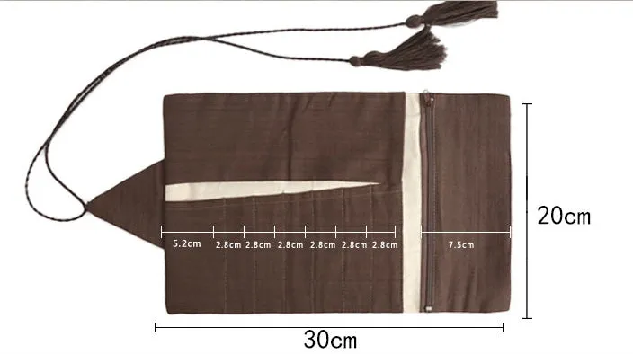Retro Chinoiserie Roller Shutters Pen & Pencil Case
