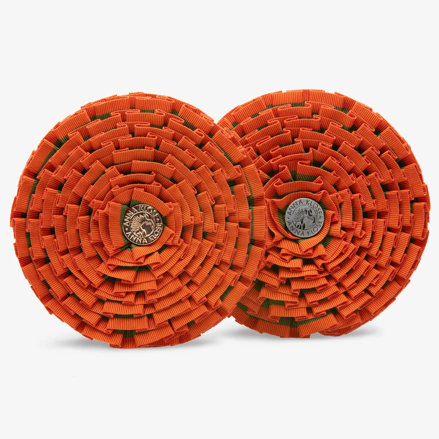 Ribbon Patches for the Saddle Pad - Orange-Green