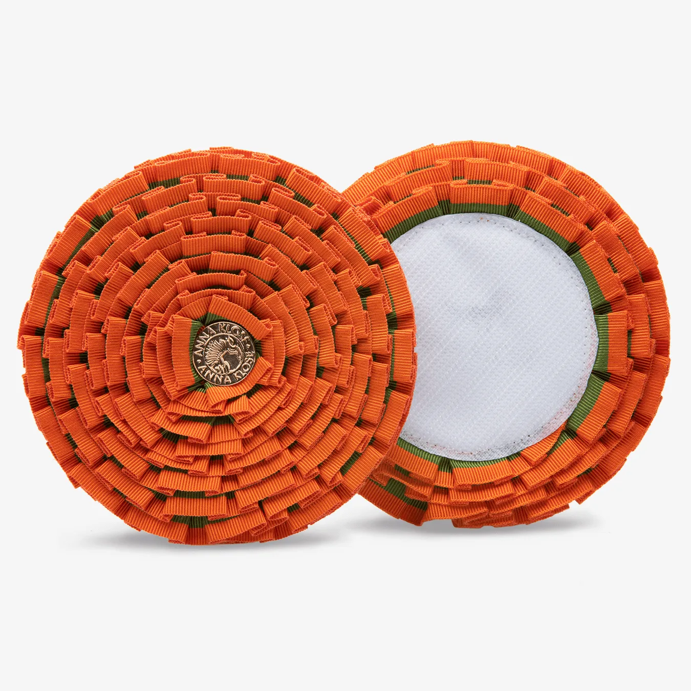 Ribbon Patches for the Saddle Pad - Orange-Green