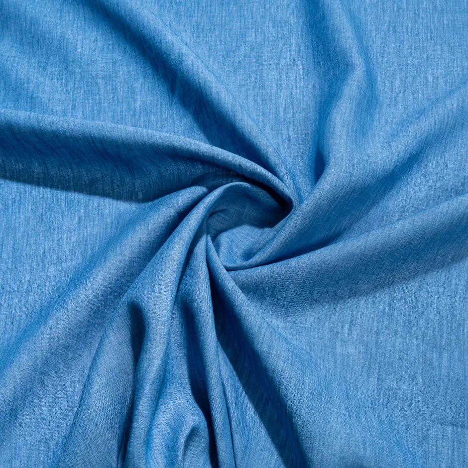 Rich Blue Italian Pure Linen