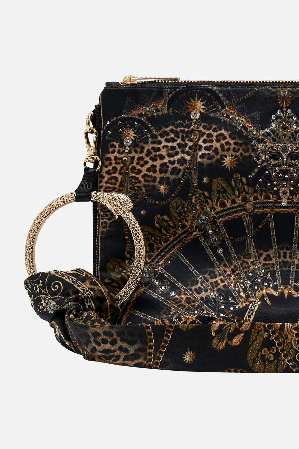 RING SCARF CLUTCH MASKED AT MOONLIGHT