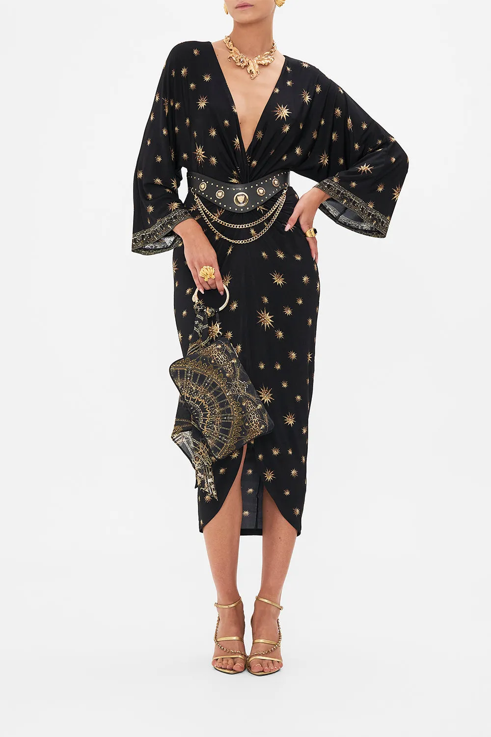 RING SCARF CLUTCH MASKED AT MOONLIGHT