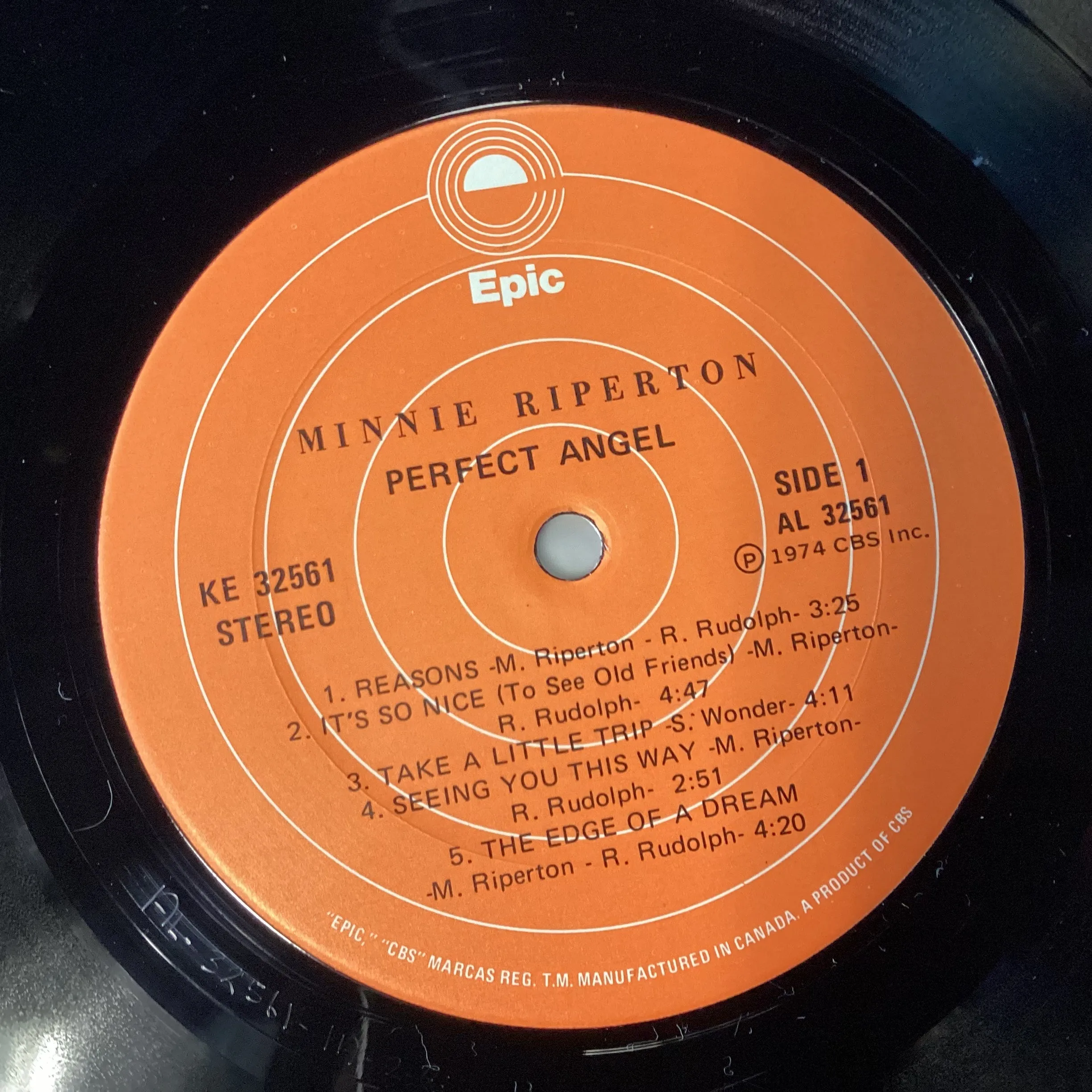 RIPERTON, MINNIE = PERFECT ANGEL (CDN 1974) (USED)