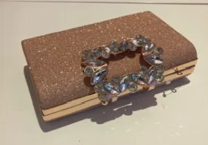 Rose Gold Glitter Bag