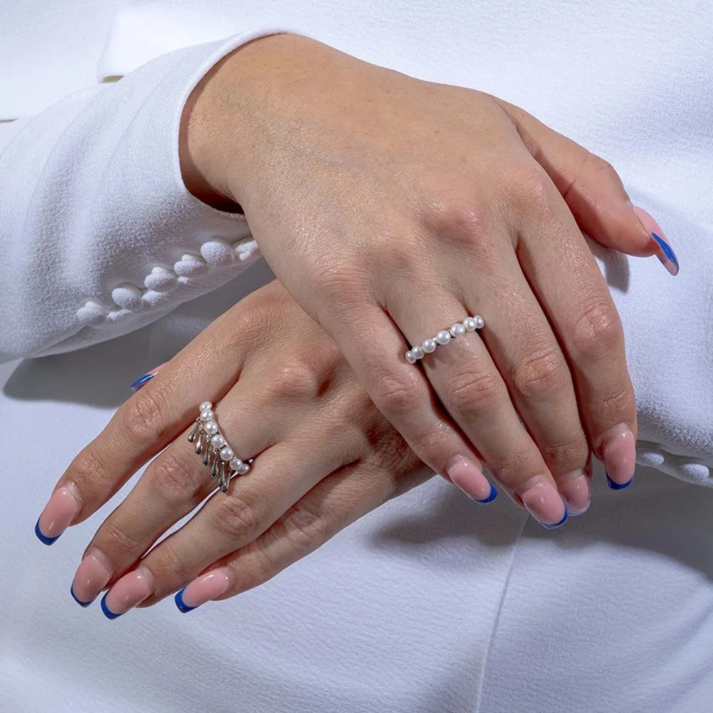 Royal Pearl Ring in Sterling Silver
