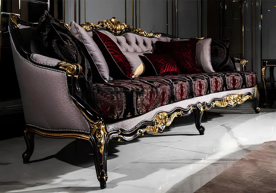 Royal Style Teakwood Made Crafted Mia Sofa Set