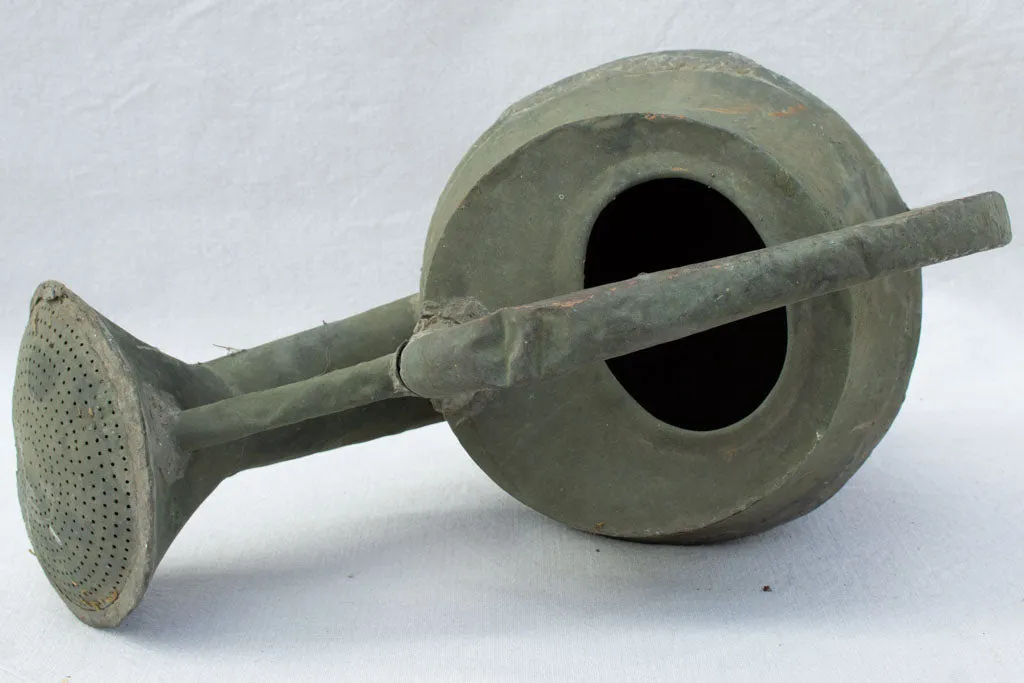Rustic 18th century French watering can - copper