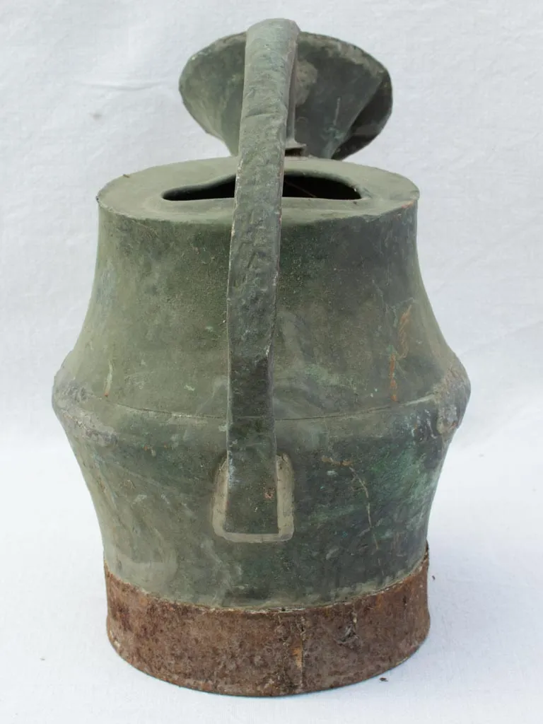 Rustic 18th century French watering can - copper
