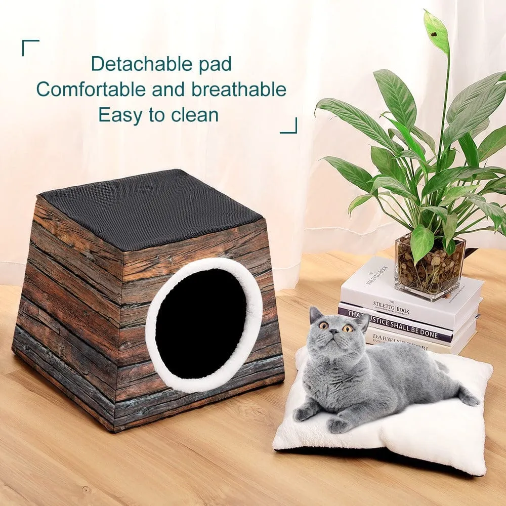 Rustic Kitty Condo Capsule Cabin