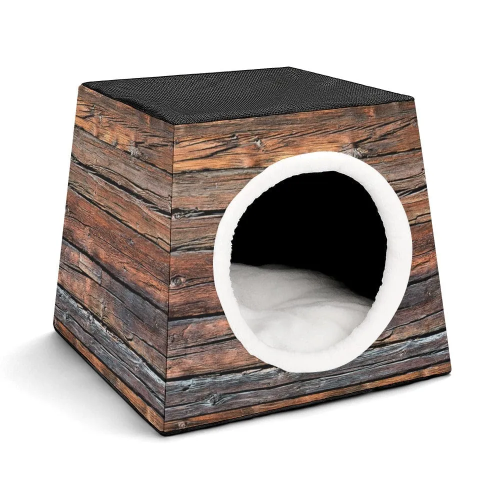 Rustic Kitty Condo Capsule Cabin