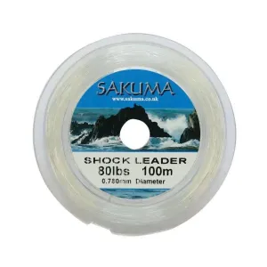 Sakuma Shock Leader 60lb Clear 100m