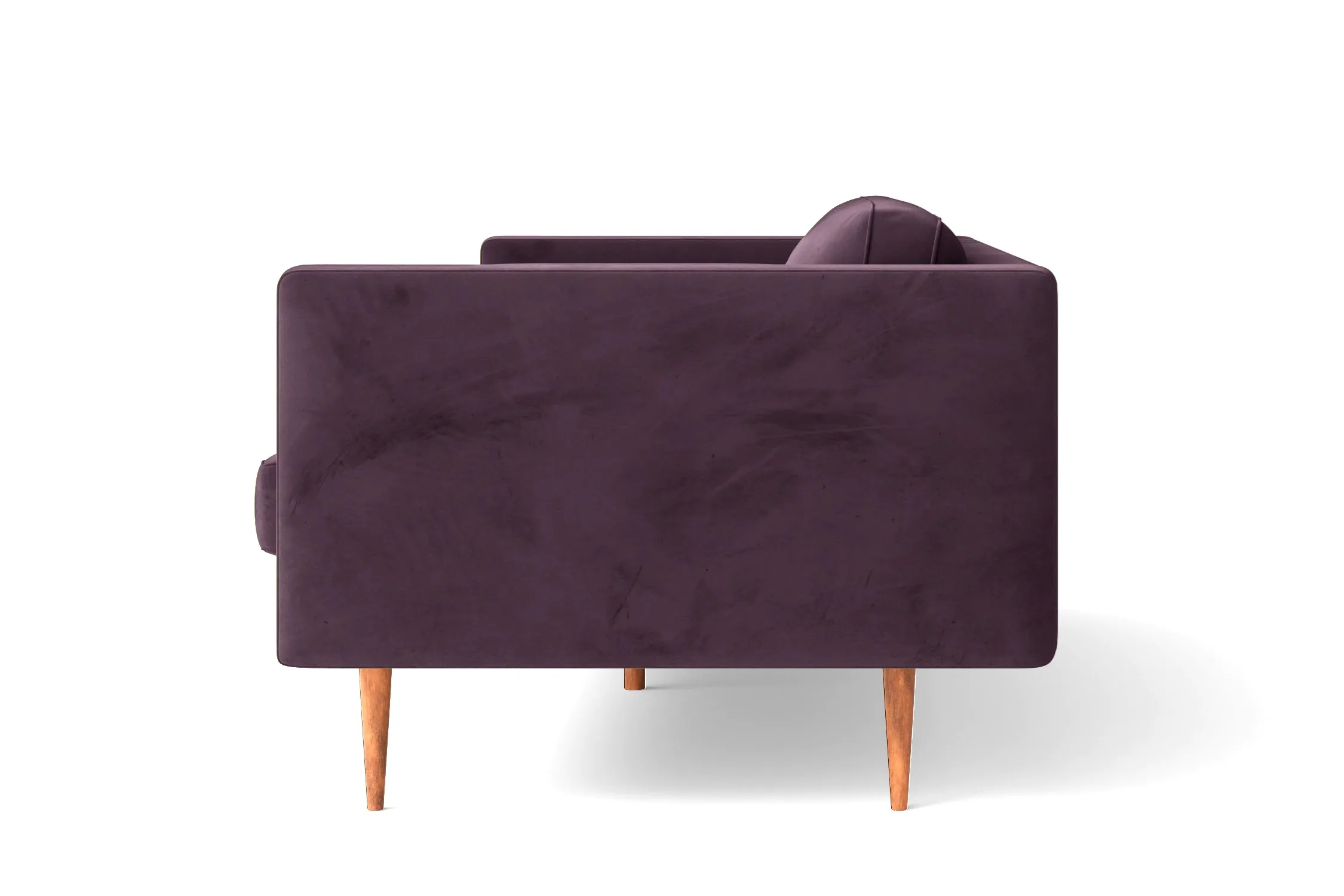 Salerno 2 Seater Sofa Purple Velvet
