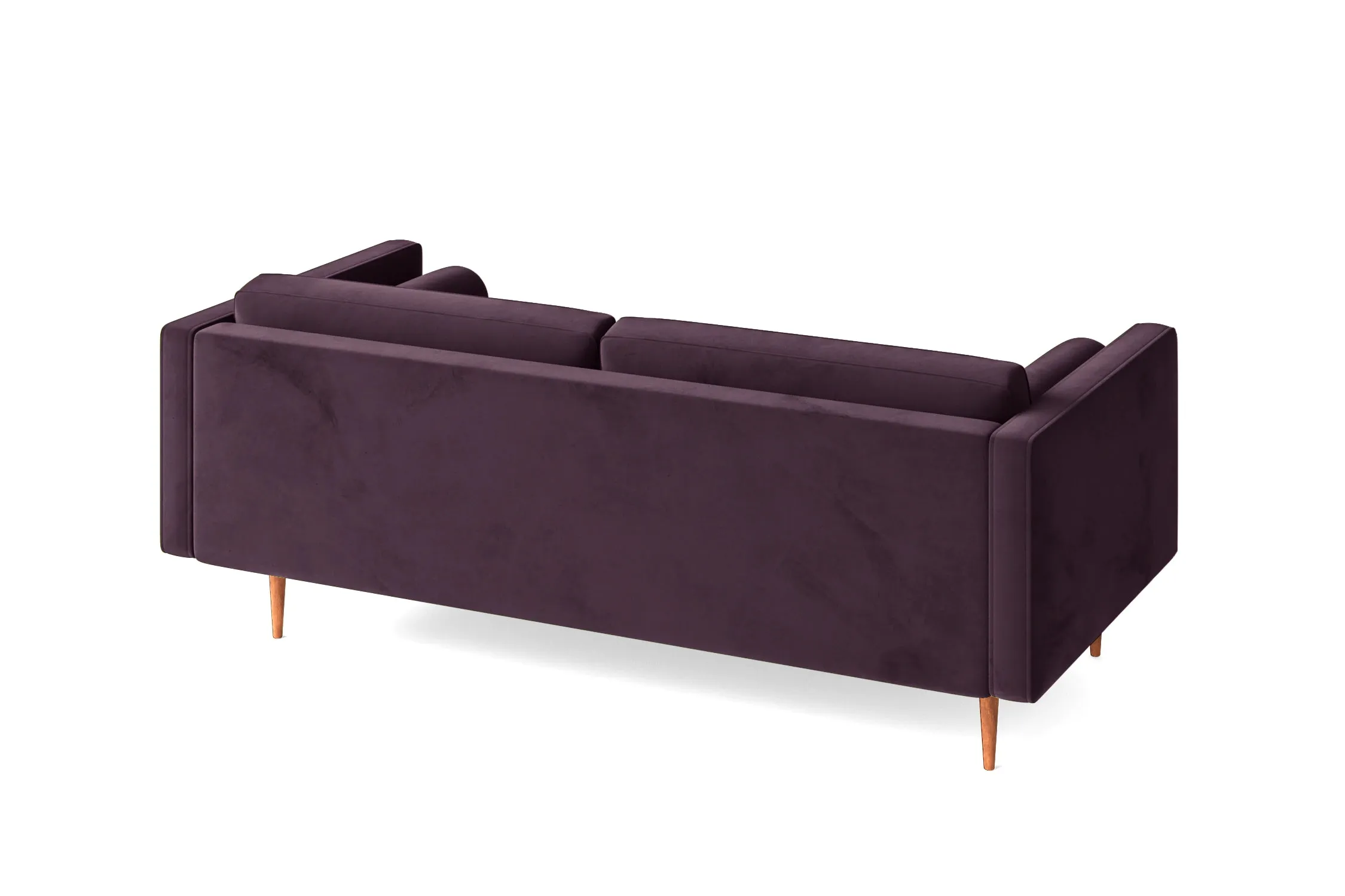Salerno 2 Seater Sofa Purple Velvet