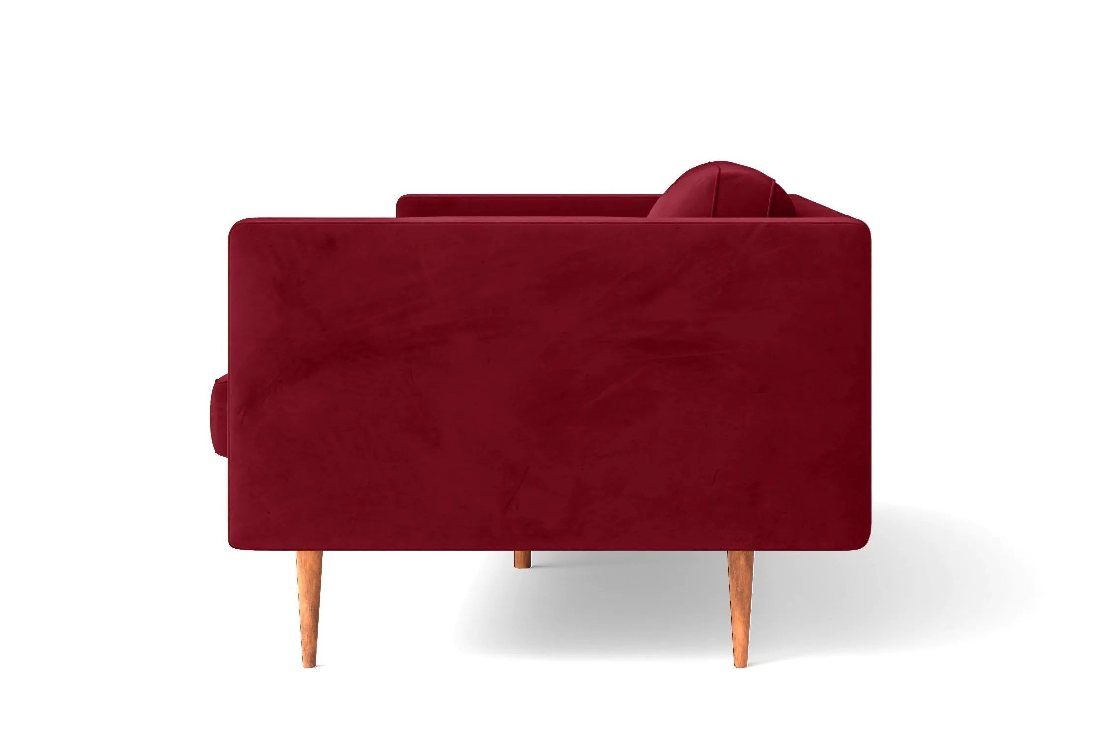 Salerno 2 Seater Sofa Red Velvet