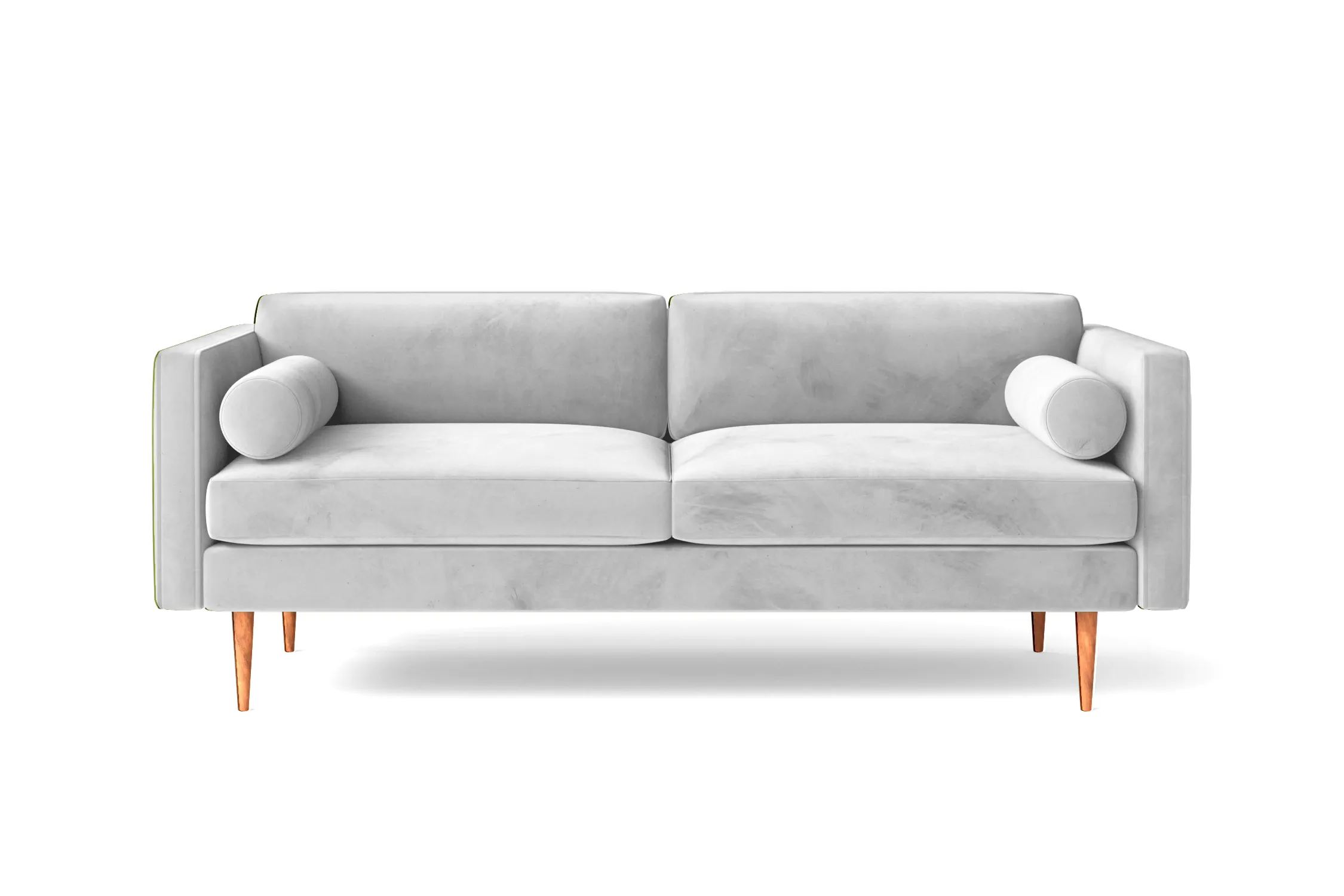 Salerno 2 Seater Sofa White Velvet