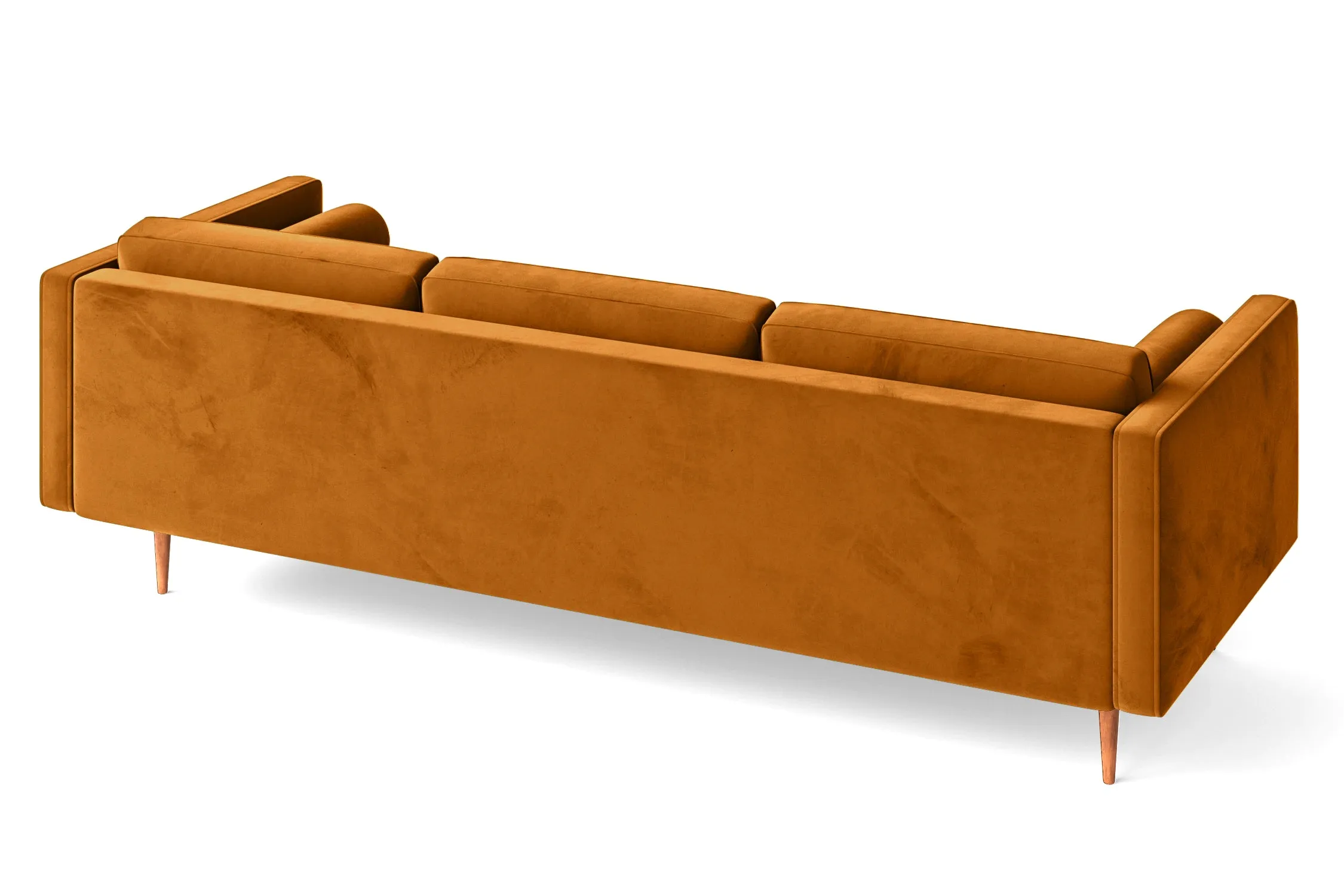 Salerno 4 Seater Sofa Gold Velvet
