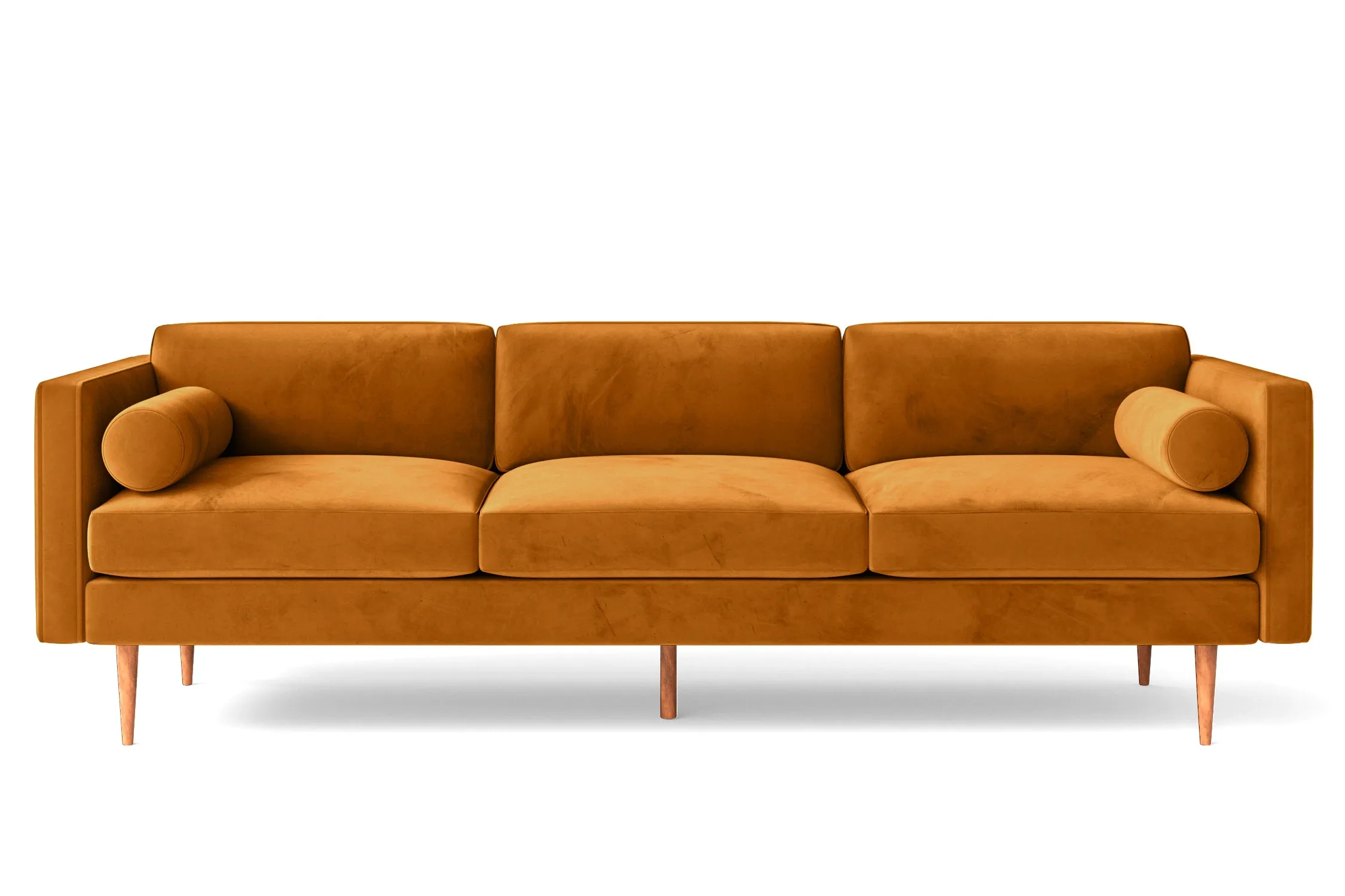 Salerno 4 Seater Sofa Gold Velvet