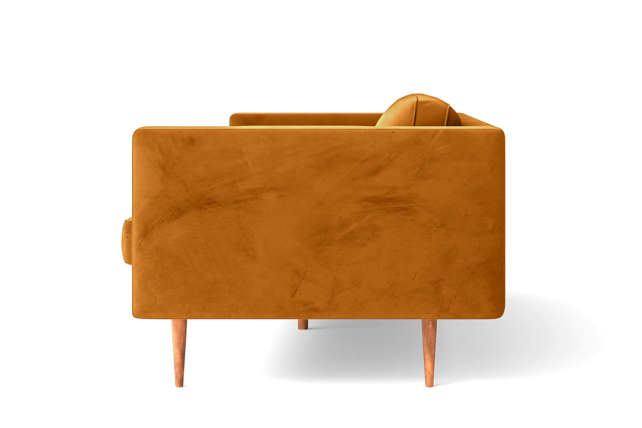 Salerno 4 Seater Sofa Gold Velvet