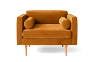 Salerno Armchair Gold Velvet