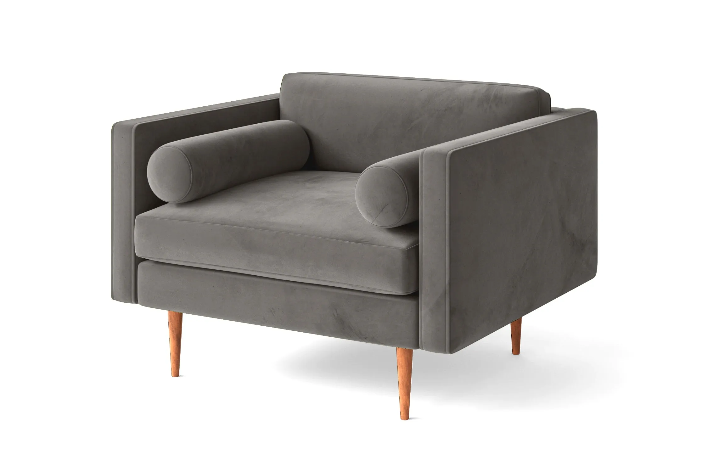 Salerno Armchair Grey Velvet