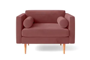 Salerno Armchair Pink Velvet