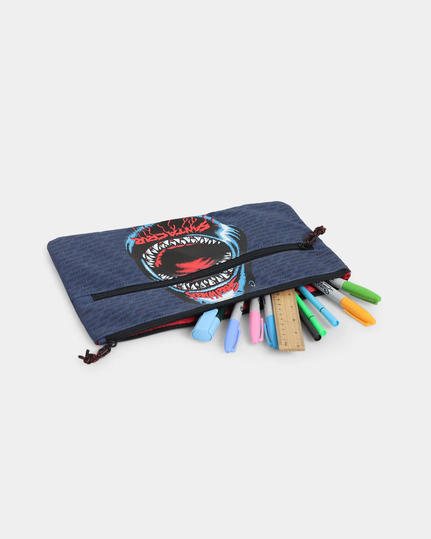 Santa Cruz Kids' Speed Wheels Shark Pencil Case Navy