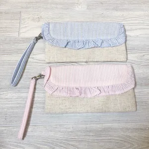 Seersucker Clutch