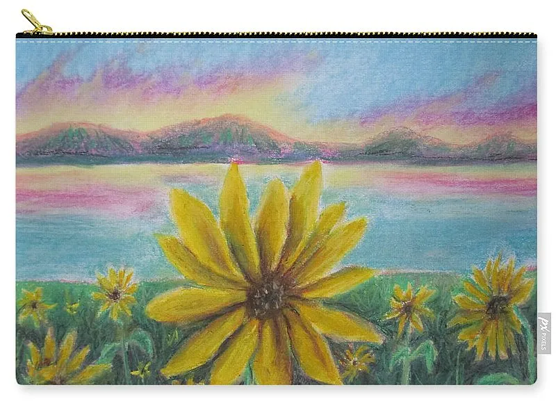 Setting Sunflower - Carry-All Pouch