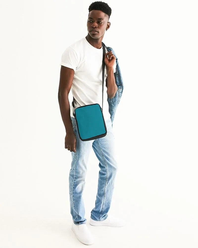 Shaded Cyan Messenger Pouch | C100M0Y25K30