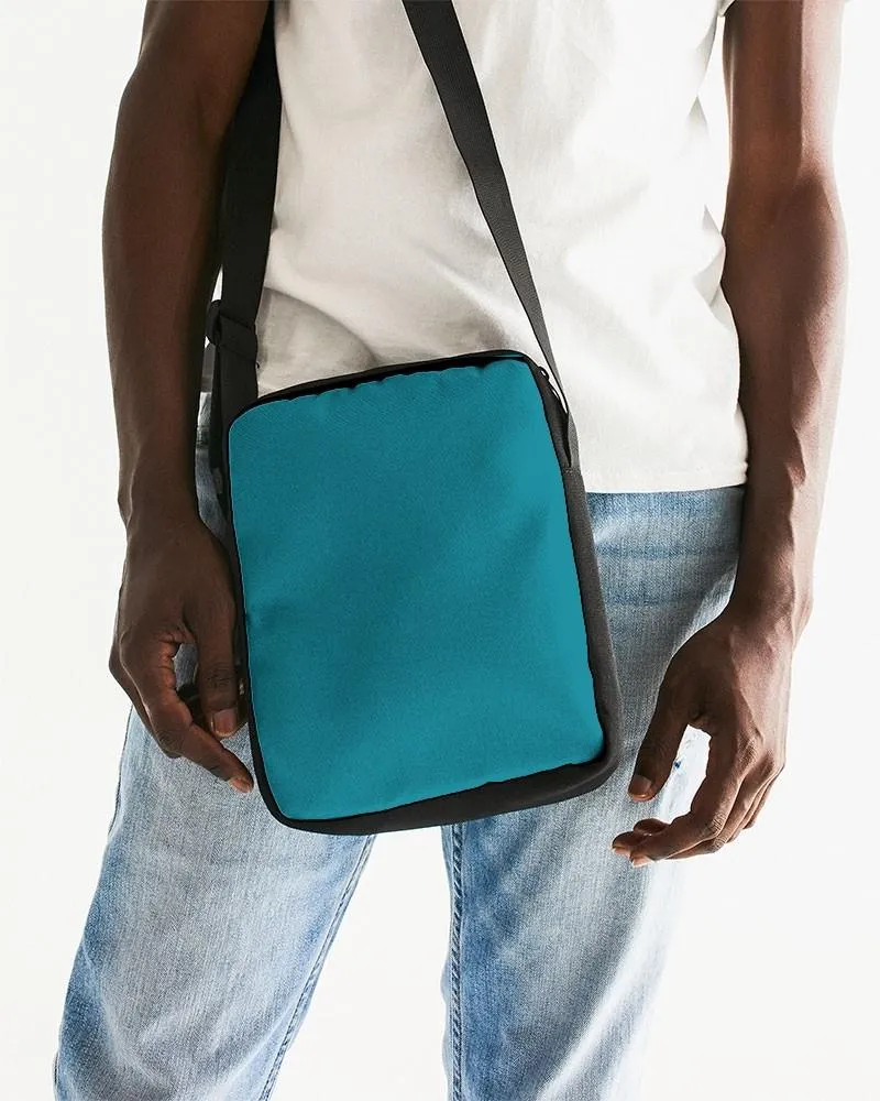 Shaded Cyan Messenger Pouch | C100M0Y25K30