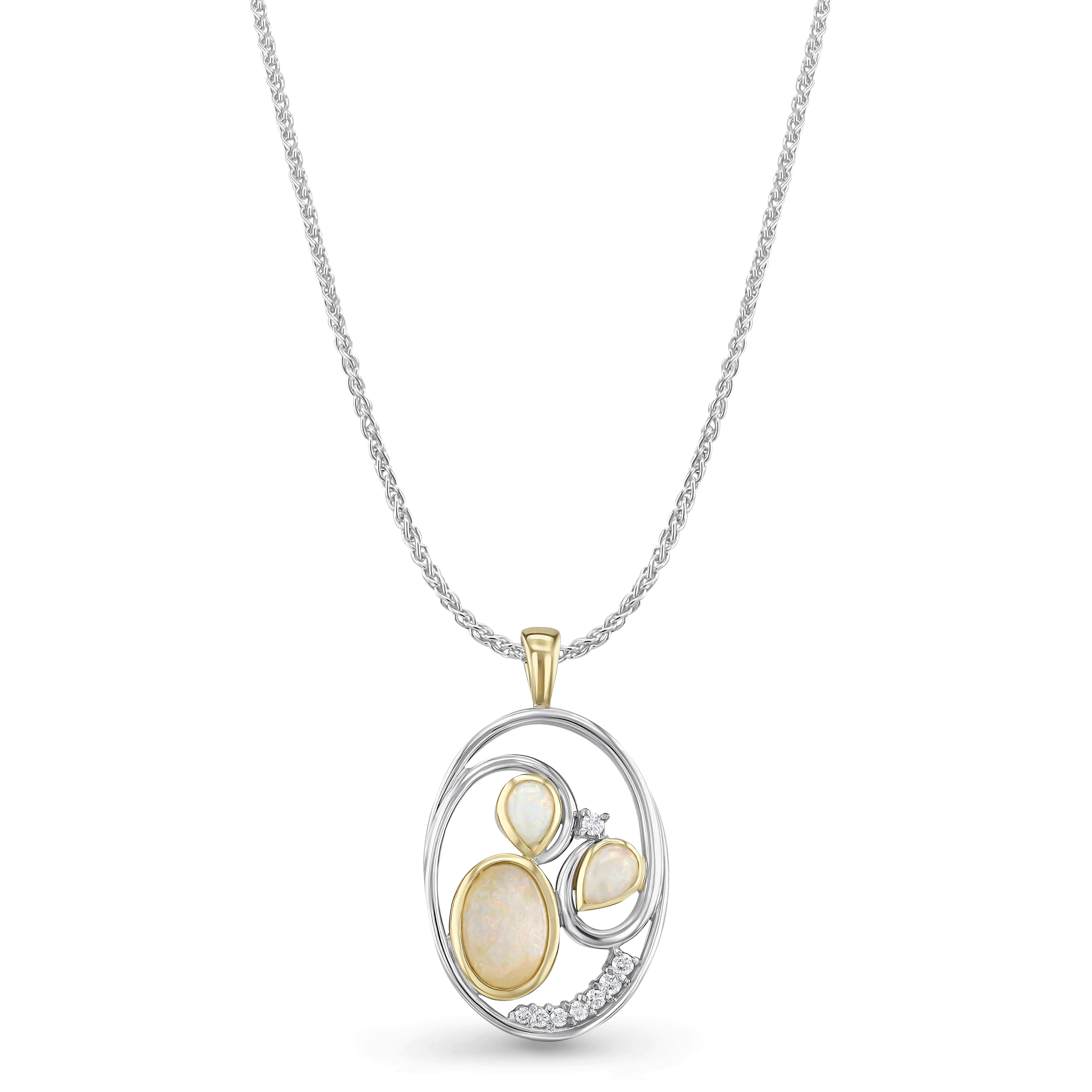 Shell Beach Opal Pendant