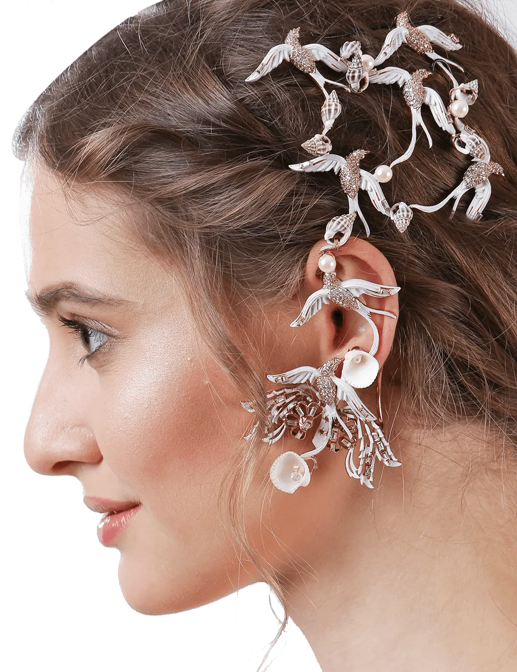 Shereen Sikka Wearing Lophorina Couture Earcuff