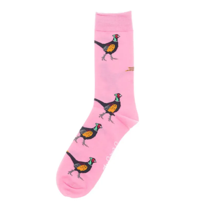 Shuttle Socks - Pink Pheasant